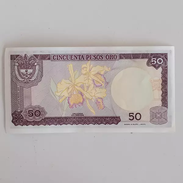 Billete Colombiano 50 Pesos Oro 1985