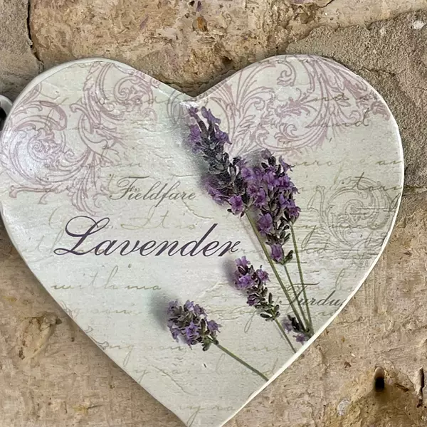 Perchero Corazanes De Lavanda