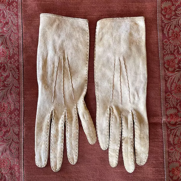 Guantes De Cabritilla Con Botón