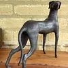 Figura De Perro Galgo En Hierro