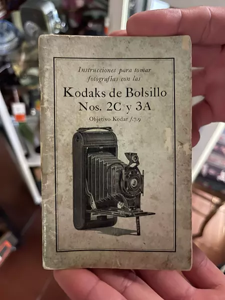 Manual Kodaks De Bolsillo Nos. 2c Y 3a Usa 1930