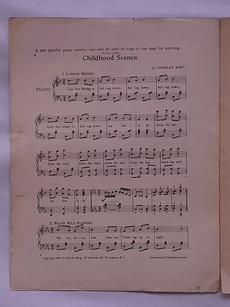 Partitura Childhood Scenes By Chas King