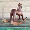 Caballo Tallado En Madera Artesanal