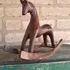 Caballo Tallado En Madera Artesanal