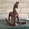 Caballo Tallado En Madera Artesanal