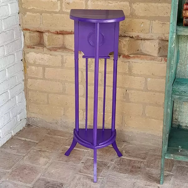 Mesa Trípode Alta De Madera