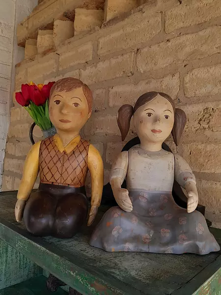 Figuras Españolas Talladas En Madera 1940