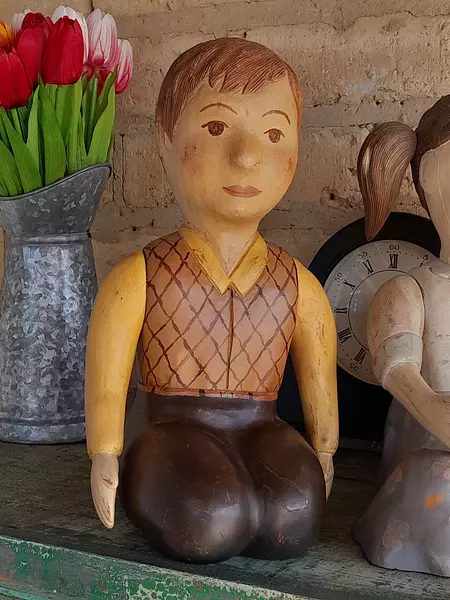 Figuras Españolas Talladas En Madera 1940