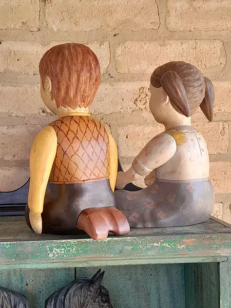 Figuras Españolas Talladas En Madera 1940