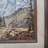 Oleo Original "Mountain Scene" 1950 Firmado Por Peter Haller