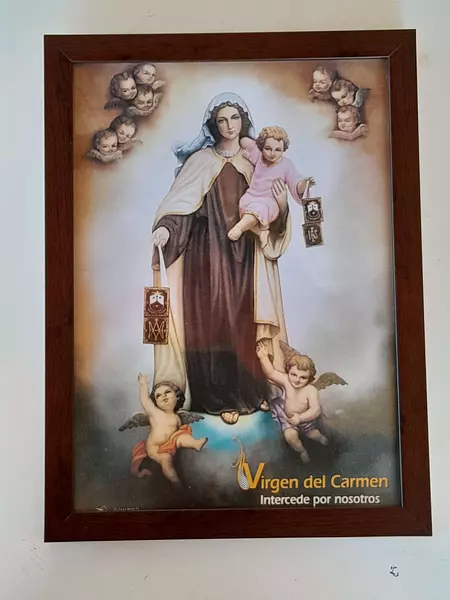 Cuadro Virgen Del Carmen Y Las Ánimas Del Purgatorio