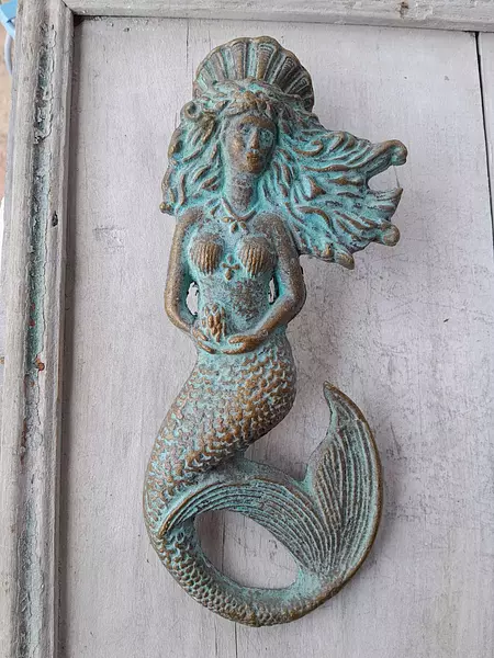 Aldaba Sirena En Bronce