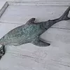 Aldaba Tiburón En Bronce Patinado