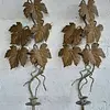 Candelabro Hojas De Uva De Pared X 2