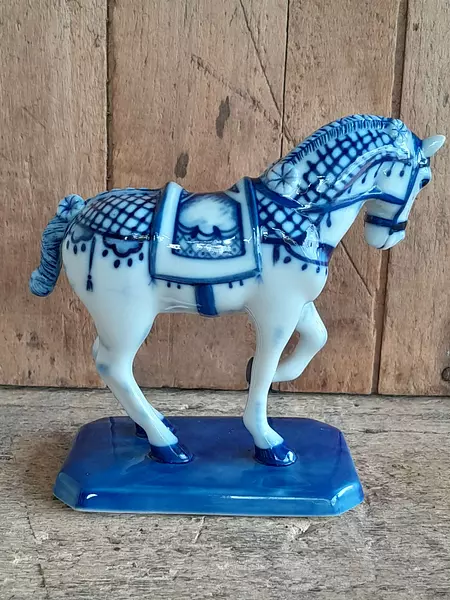 Figura Caballo Cerámica Franklin Mint - Paises Bajos 1987