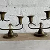 Candelabros X 2 De Bronce Estilo Art Déco 1950