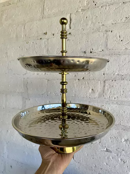 Soporte 2 Platos Martillados