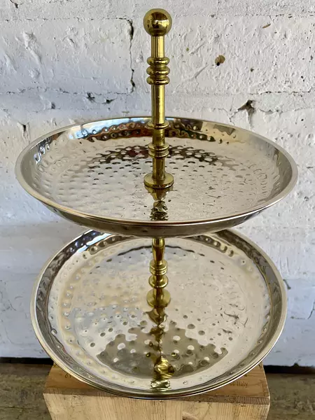 Soporte 2 Platos Martillados