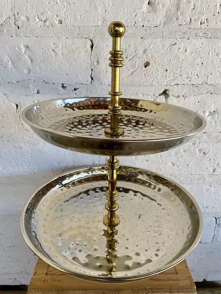 Soporte 2 Platos Martillados