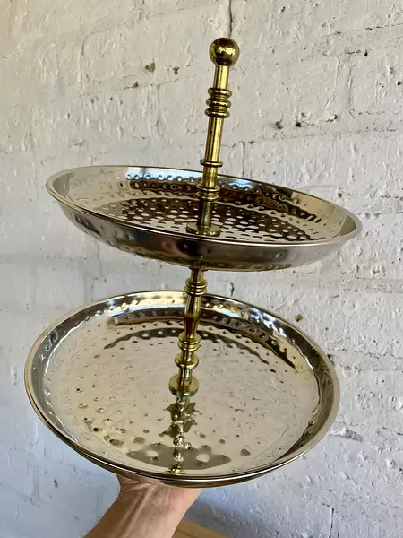 Soporte 2 Platos Martillados