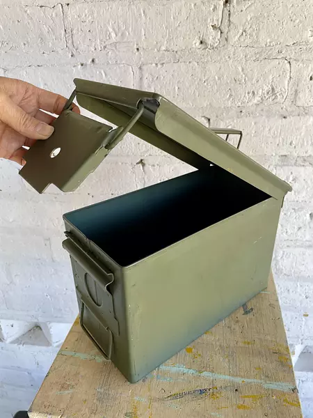 Caja Militar Metálica Extrafuerte Gr Usa 1995