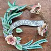 Bienvenido Con Colibrí Y Flores