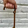 Bastón De Caña De Bambú Con Nudillos.