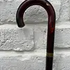 Bastón De Madera Y Mago Curvado Con Tacón De Caucho.