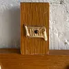 Crucifijo De Pared Madera Y Resina - 1980