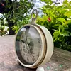 Reloj Metálico De Mesa Redondo Con Patas