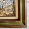 Oleo Original "Mountain Scene" 1950 Firmado Por Peter Haller