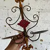 Candelabro Metálico De 2 Luces Flor De Lis