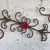 Aplique Pared Con Arabescos Y Flor En El Centro
