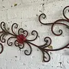 Aplique Pared Con Arabescos Y Flor En El Centro