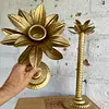 Pareja De Candelabros Con Forma De Palmera - 1980