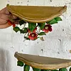 Repisas Con Flores Y Hojas Metálicas - 2000
