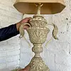 Lámpara De Mesa Jarrón Estilo Coralino - Usa 1990