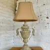 Lámpara De Mesa Jarrón Estilo Coralino - Usa 1990