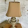 Lámpara De Mesa Jarrón Estilo Coralino - Usa 1990