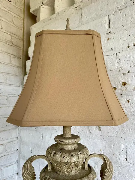 Lámpara De Mesa Jarrón Estilo Coralino - Usa 1990