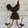 Lámpara 2 Luces Con Diseño De Gallo