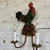 Lámpara 2 Luces Con Diseño De Gallo