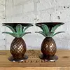 Pareja Candeleros Con Forma De Piña - India 1995