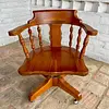 Silla De Capitán Giratoria Para Escritorio - Usa 1940