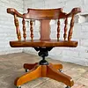 Silla De Capitán Giratoria Para Escritorio - Usa 1940