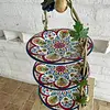 Soporte 3 Niveles Con Uvas Y Peras