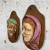 Rostro De Abuelos En Alto Relieve