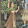 Pintura Pichwai Sobre Seda - India 1950