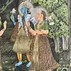 Pintura Pichwai Sobre Seda - India 1950