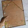 Oleo Original Sobre Madera Cabeza Flores